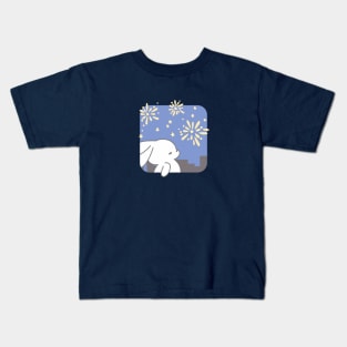 Starlit Spectacle: Loppi Tokki's Mesmerizing Night of Fireworks Kids T-Shirt